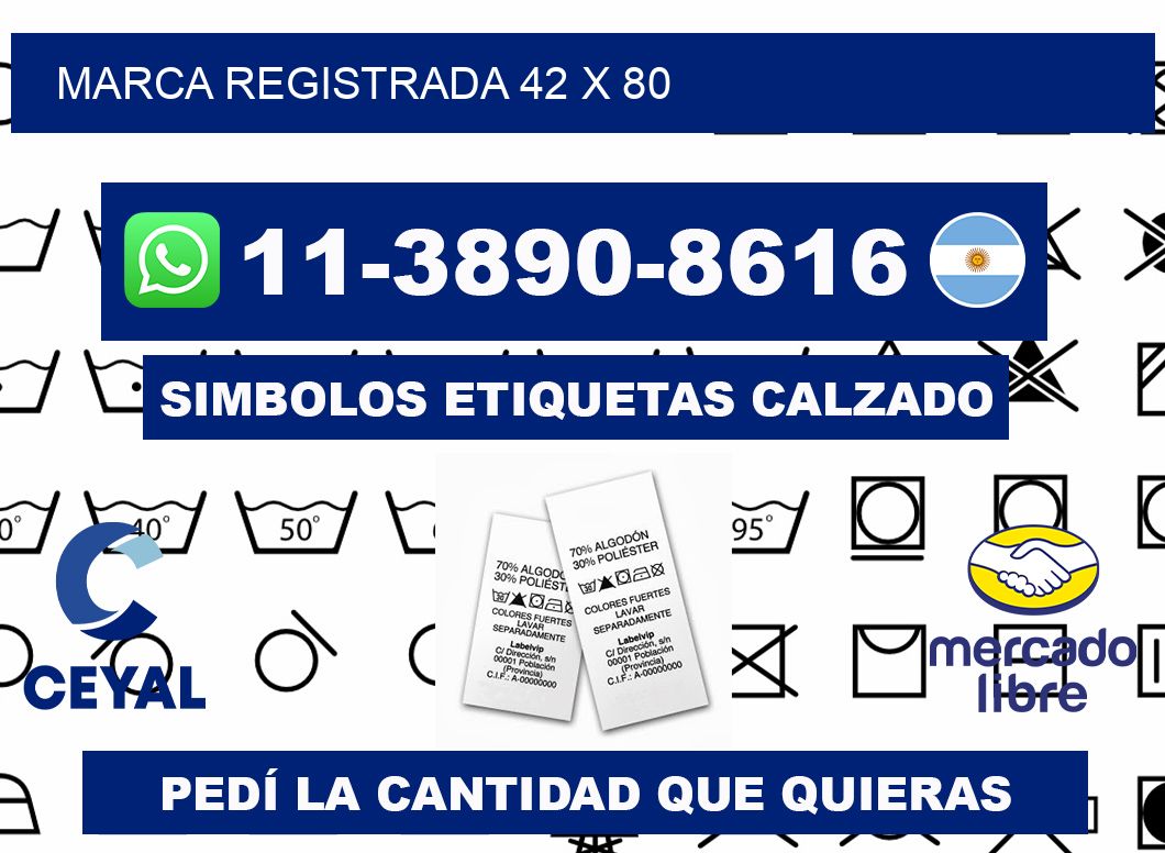 Marca registrada 42 x 80