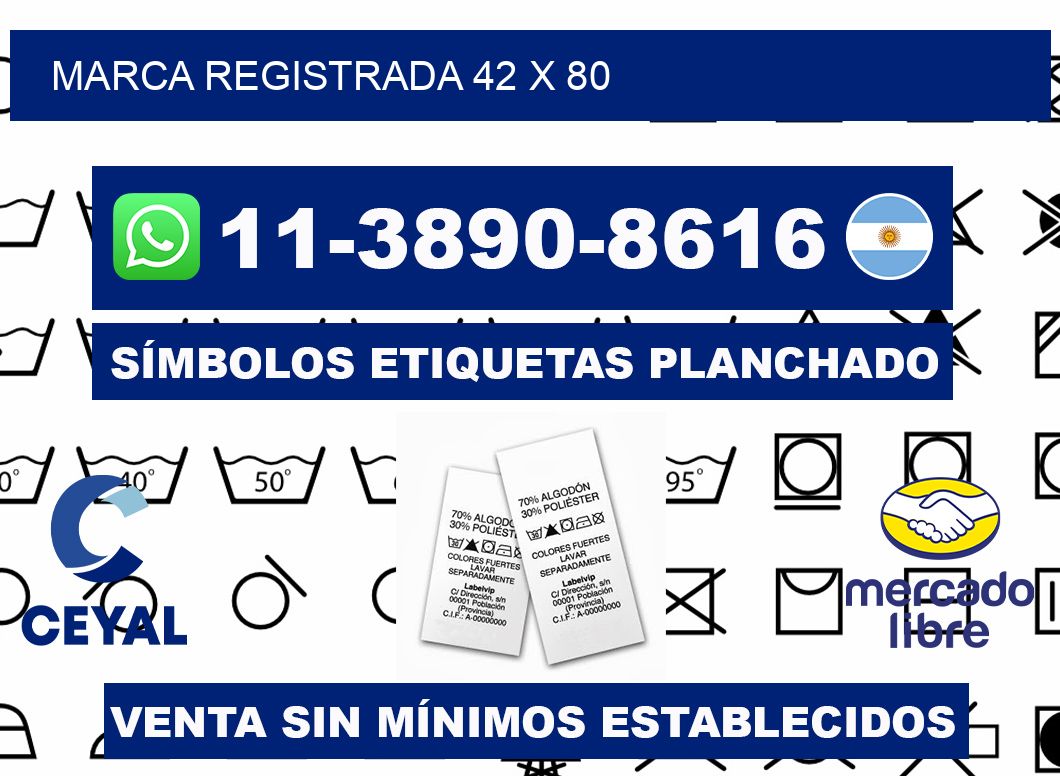 Marca registrada 42 x 80