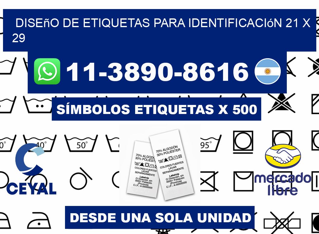 diseño de etiquetas para identificación 21 x 29