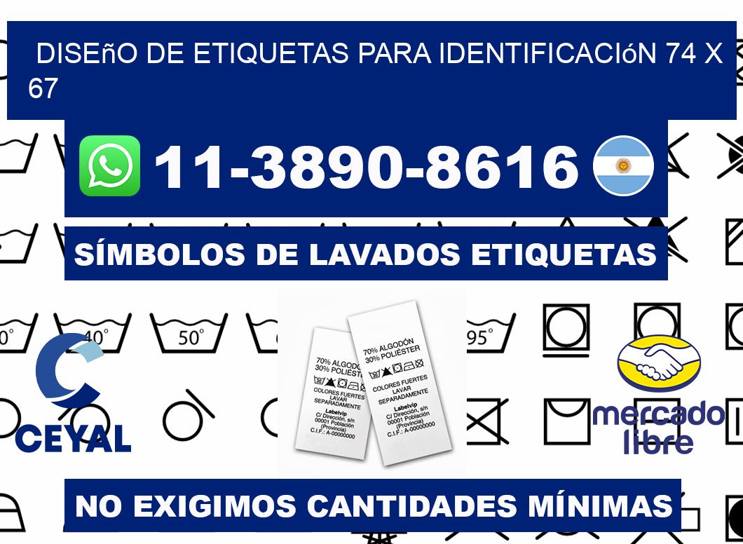 diseño de etiquetas para identificación 74 x 67
