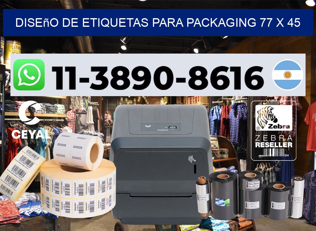 diseño de etiquetas para packaging 77 x 45