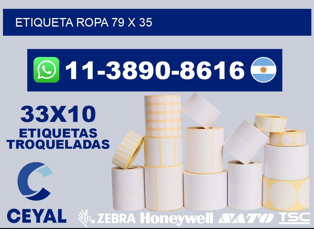 etiqueta ropa 79 x 35