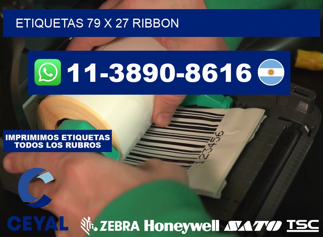 etiquetas 79 x 27 ribbon