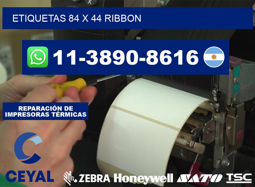 etiquetas 84 x 44 ribbon
