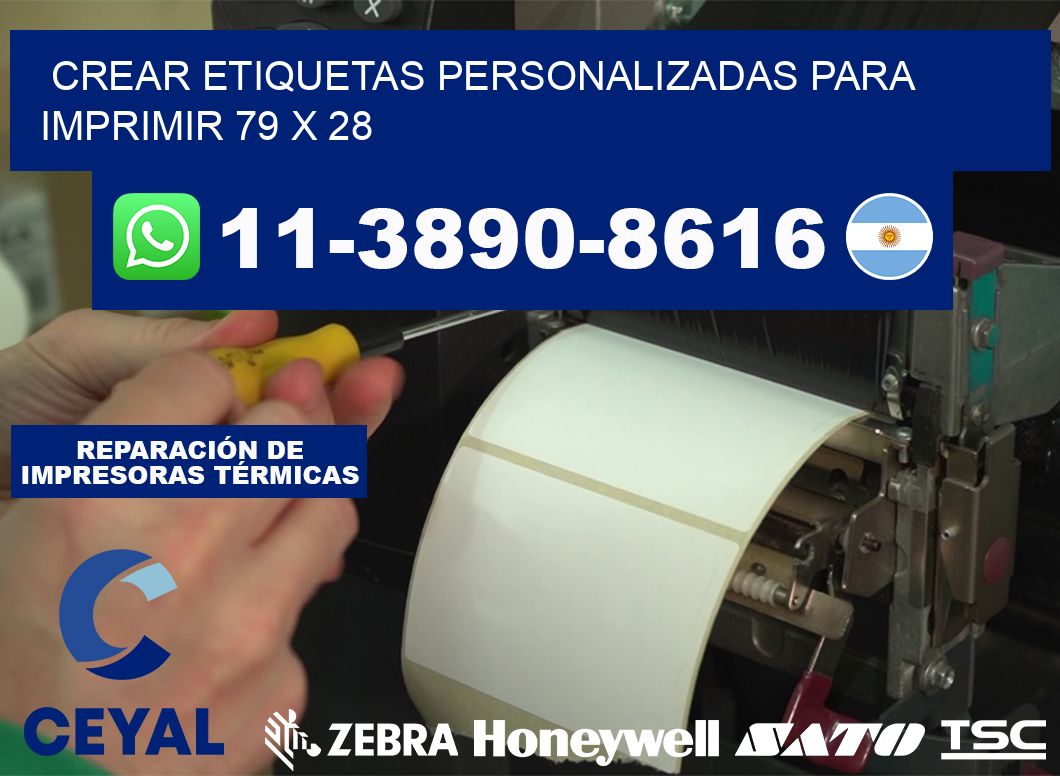 Crear etiquetas personalizadas para imprimir 79 x 28