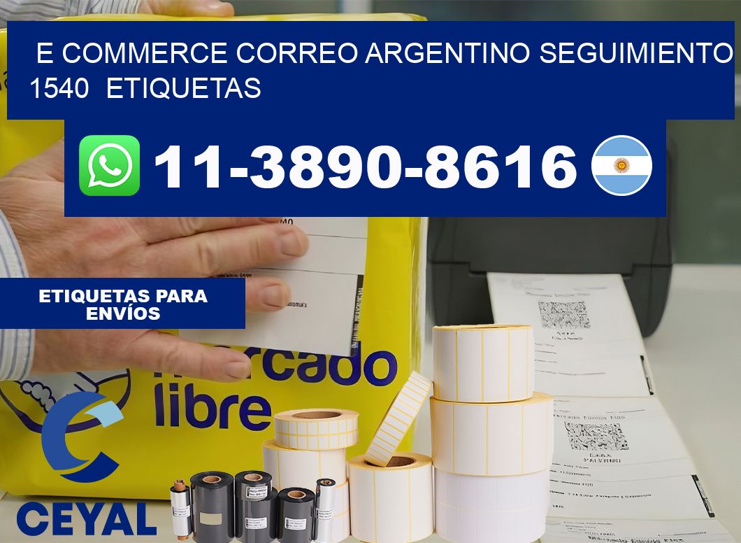 E commerce correo argentino Seguimiento 1540  etiquetas