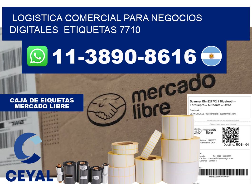 Logística comercial para negocios digitales  etiquetas 7710