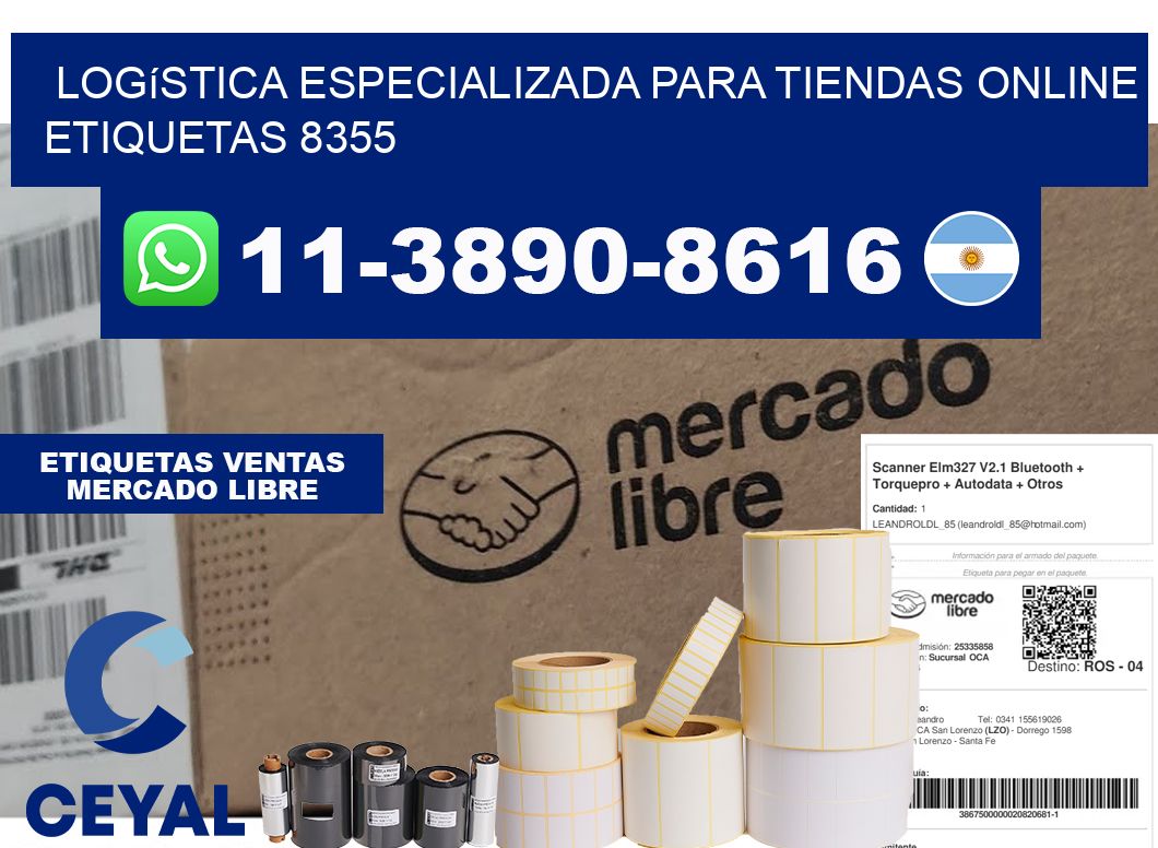 Logística especializada para tiendas online etiquetas 8355