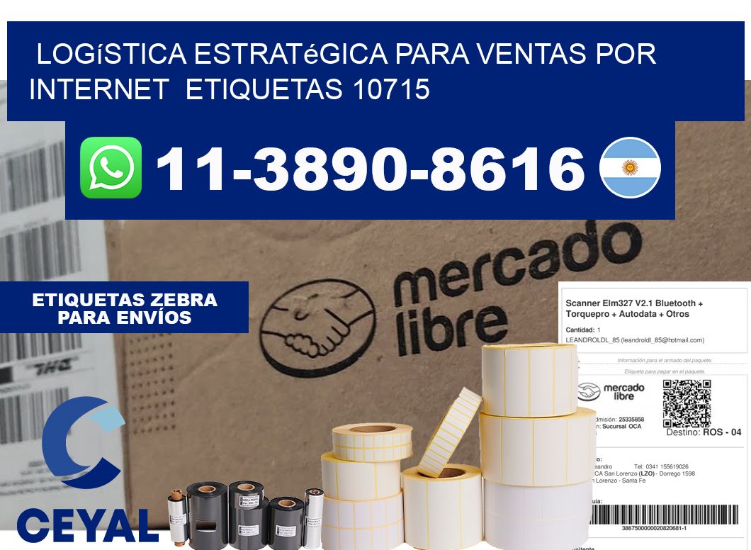 Logística estratégica para ventas por internet  etiquetas 10715