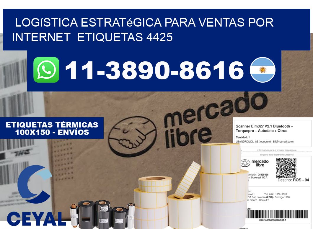 Logística estratégica para ventas por internet  etiquetas 4425