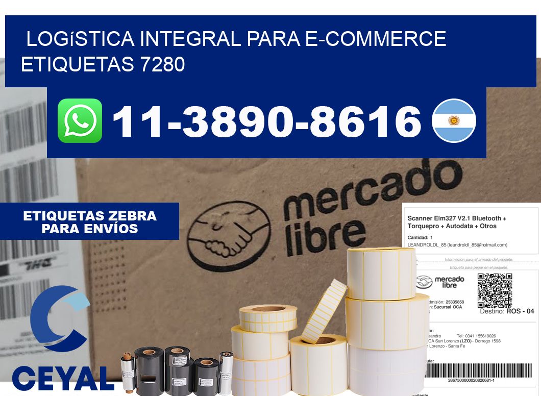 Logística integral para e-commerce etiquetas 7280