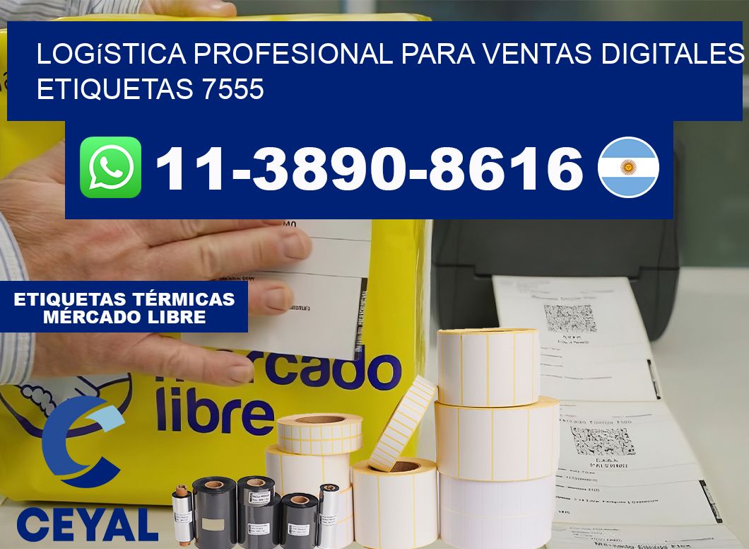 Logística profesional para ventas digitales  etiquetas 7555