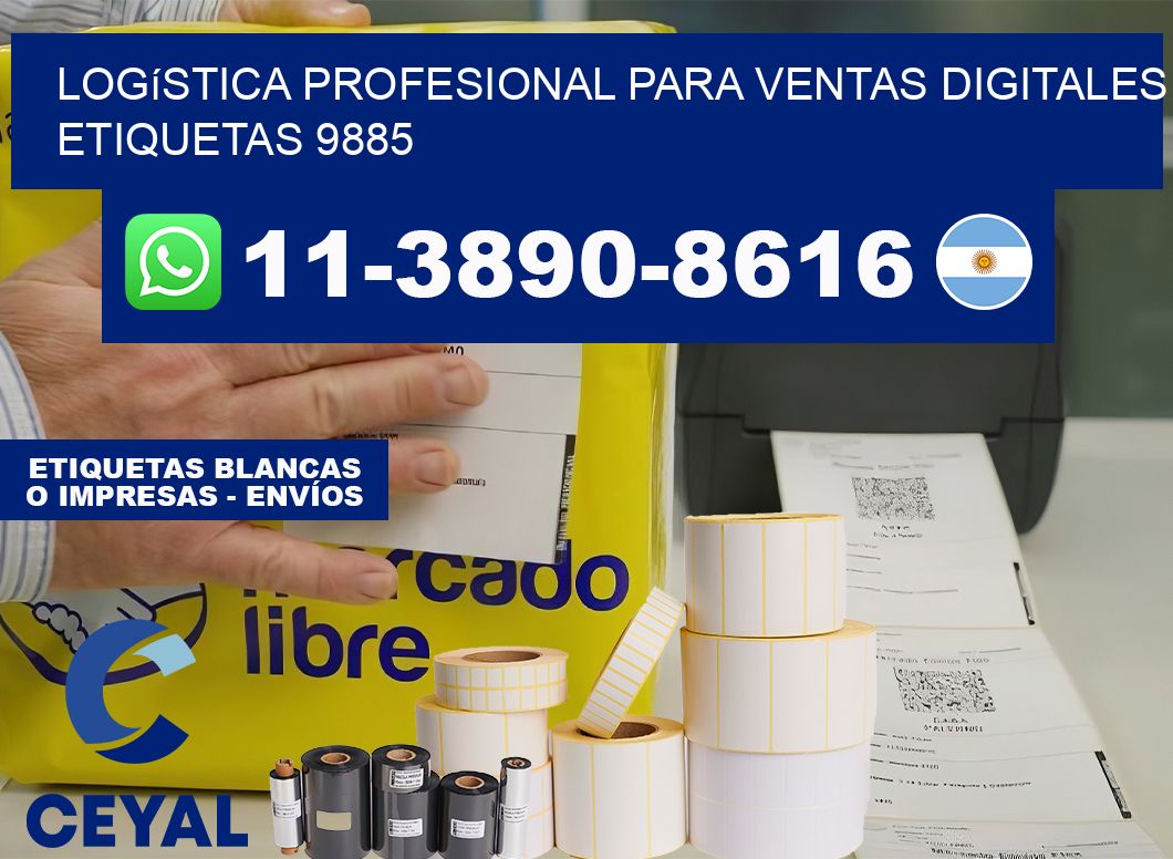 Logística profesional para ventas digitales  etiquetas 9885