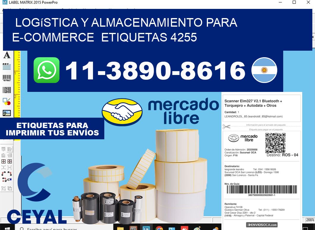 Logística y almacenamiento para e-commerce  etiquetas 4255
