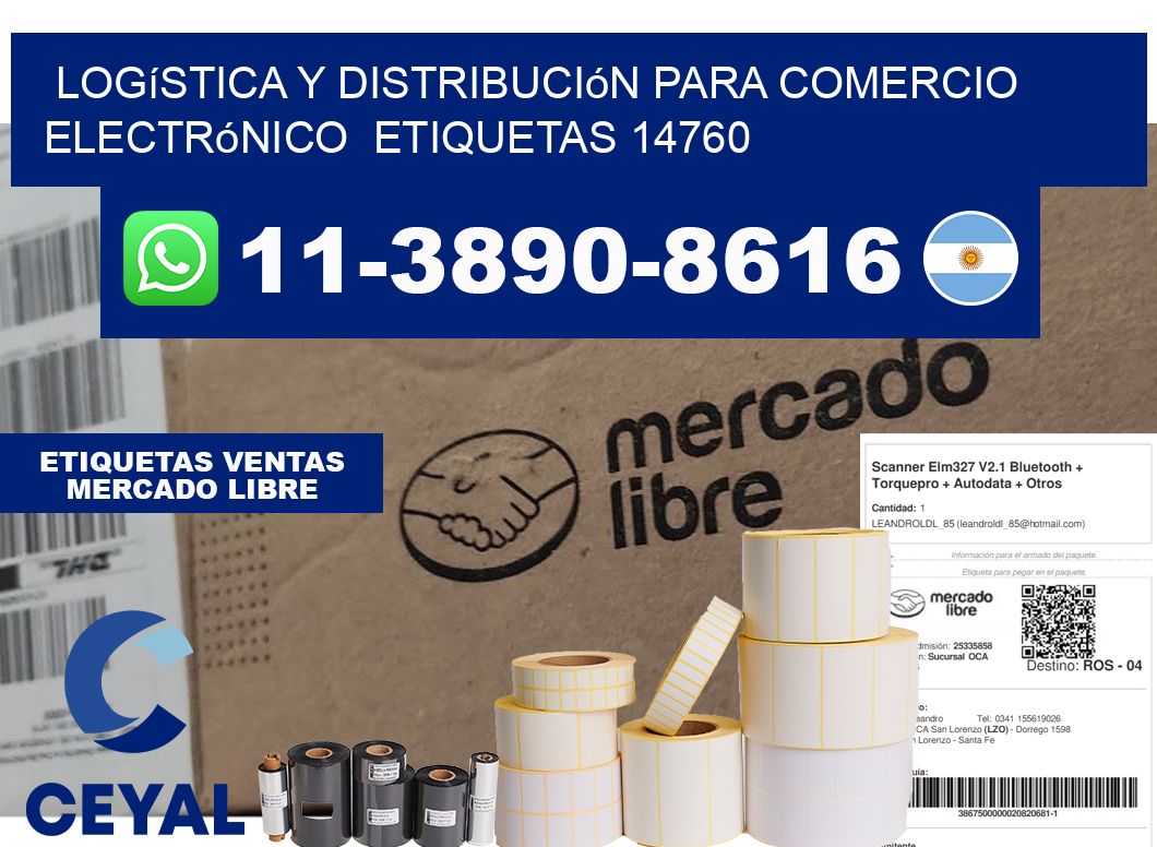 Logística y distribución para comercio electrónico etiquetas 14760