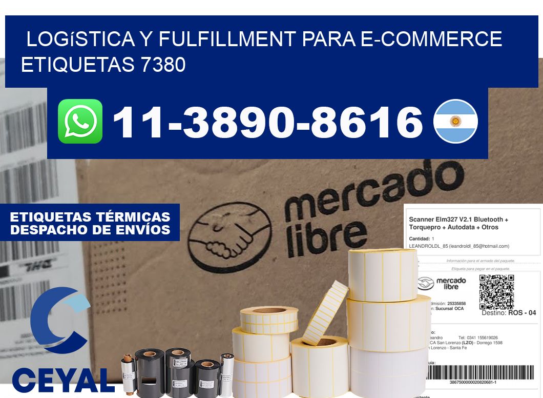 Logística y fulfillment para e-commerce  etiquetas 7380