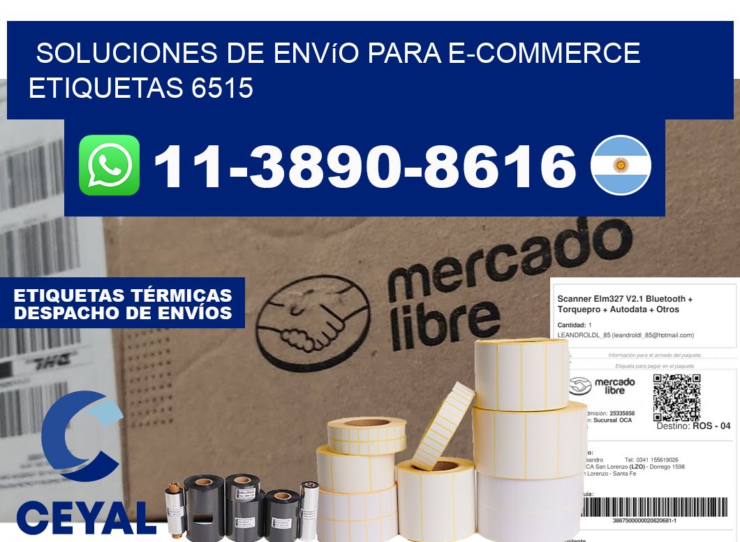 Soluciones de envío para e-commerce etiquetas 6515