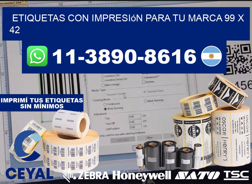 etiquetas con impresión para tu marca 99 x 42