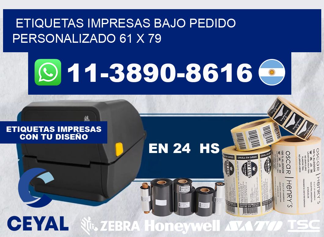 etiquetas impresas bajo pedido personalizado 61 x 79