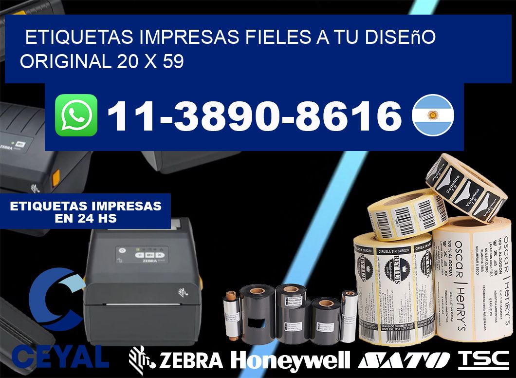 etiquetas impresas fieles a tu diseño original 20 x 59