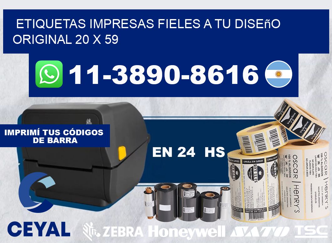 etiquetas impresas fieles a tu diseño original 20 x 59
