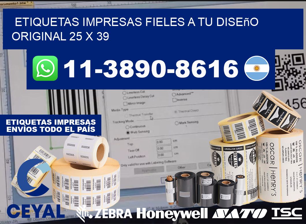 etiquetas impresas fieles a tu diseño original 25 x 39