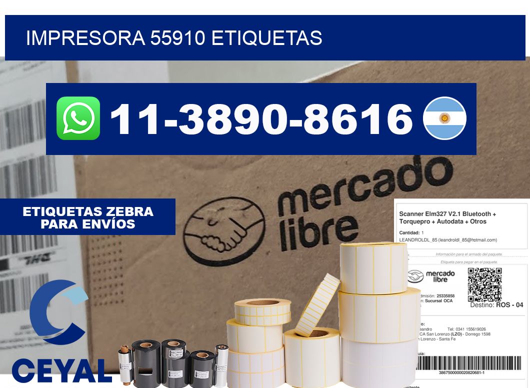 impresora 55910 etiquetas