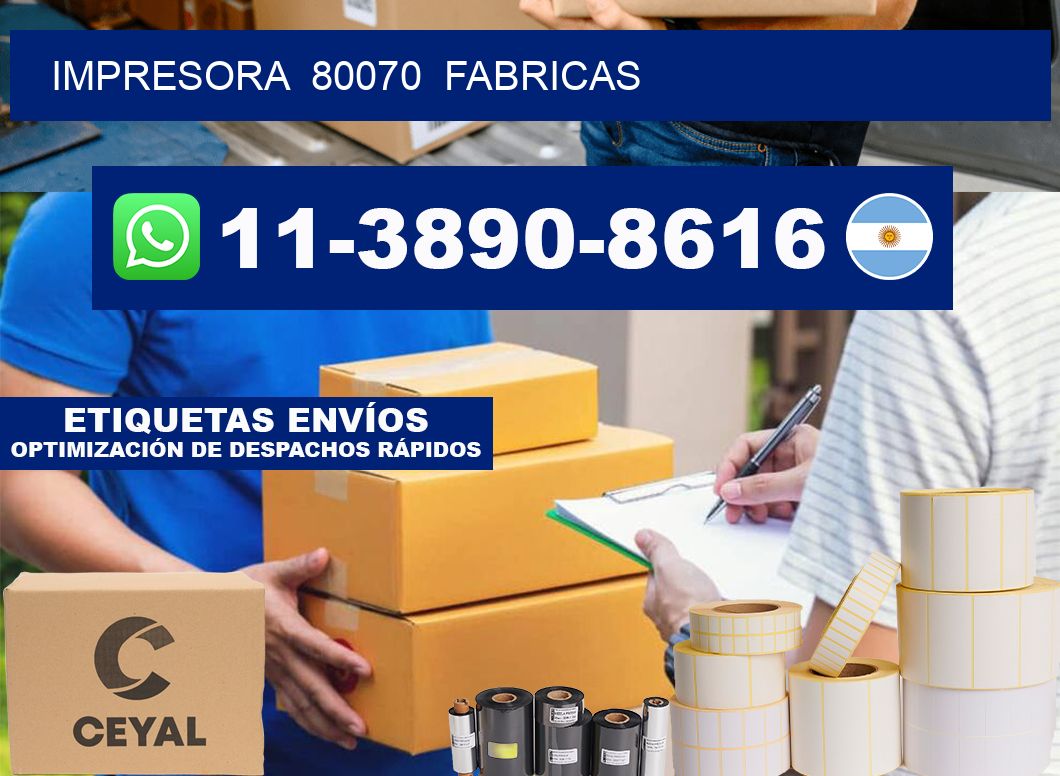 impresora 80070 fabricas