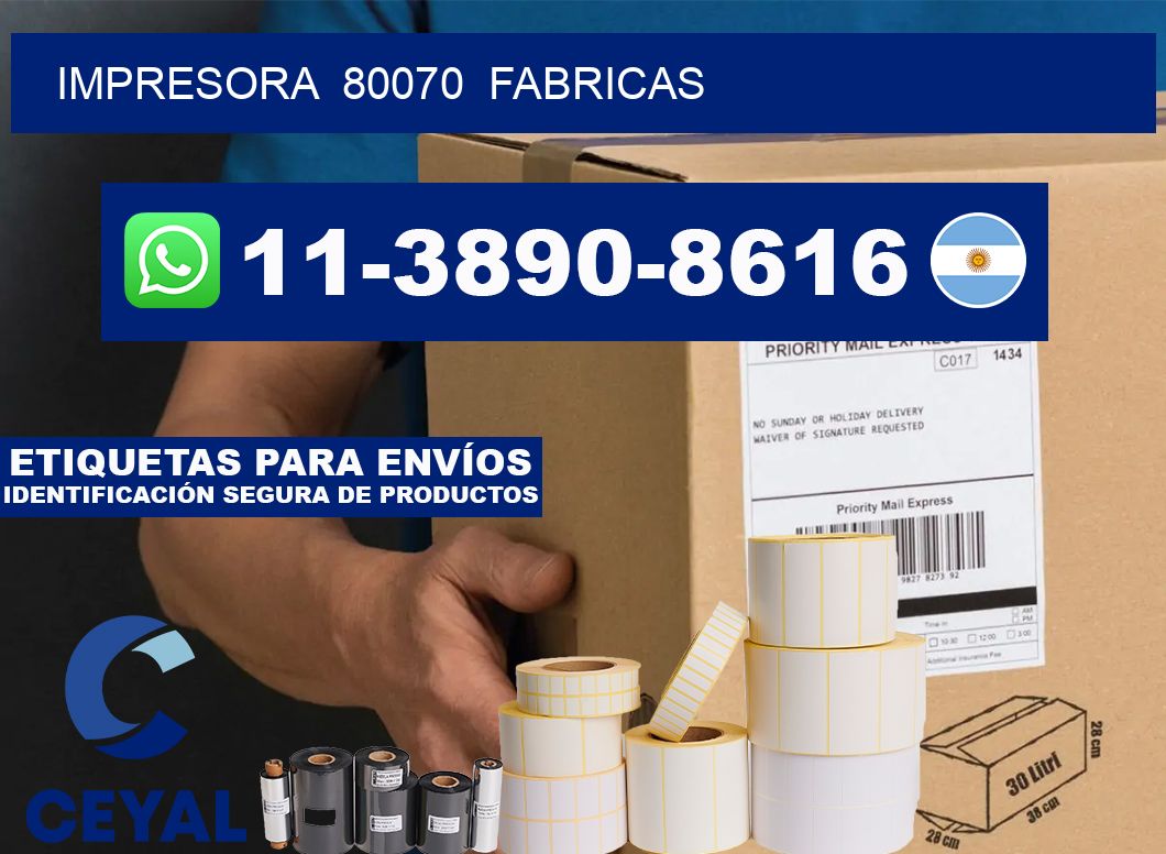 impresora 80070 fabricas