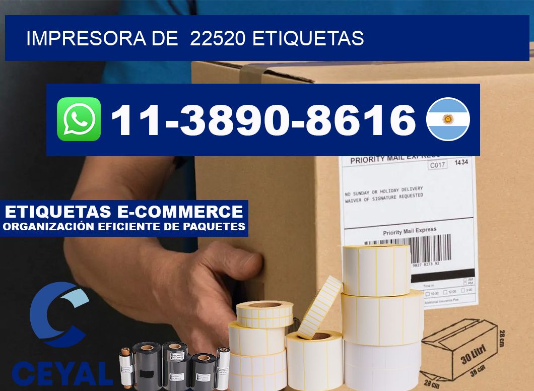 impresora de 22520 etiquetas