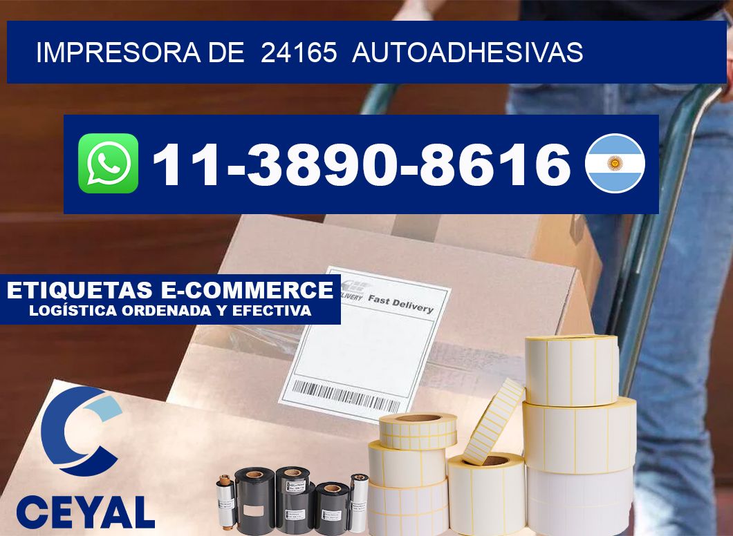 impresora de  24165  autoadhesivas
