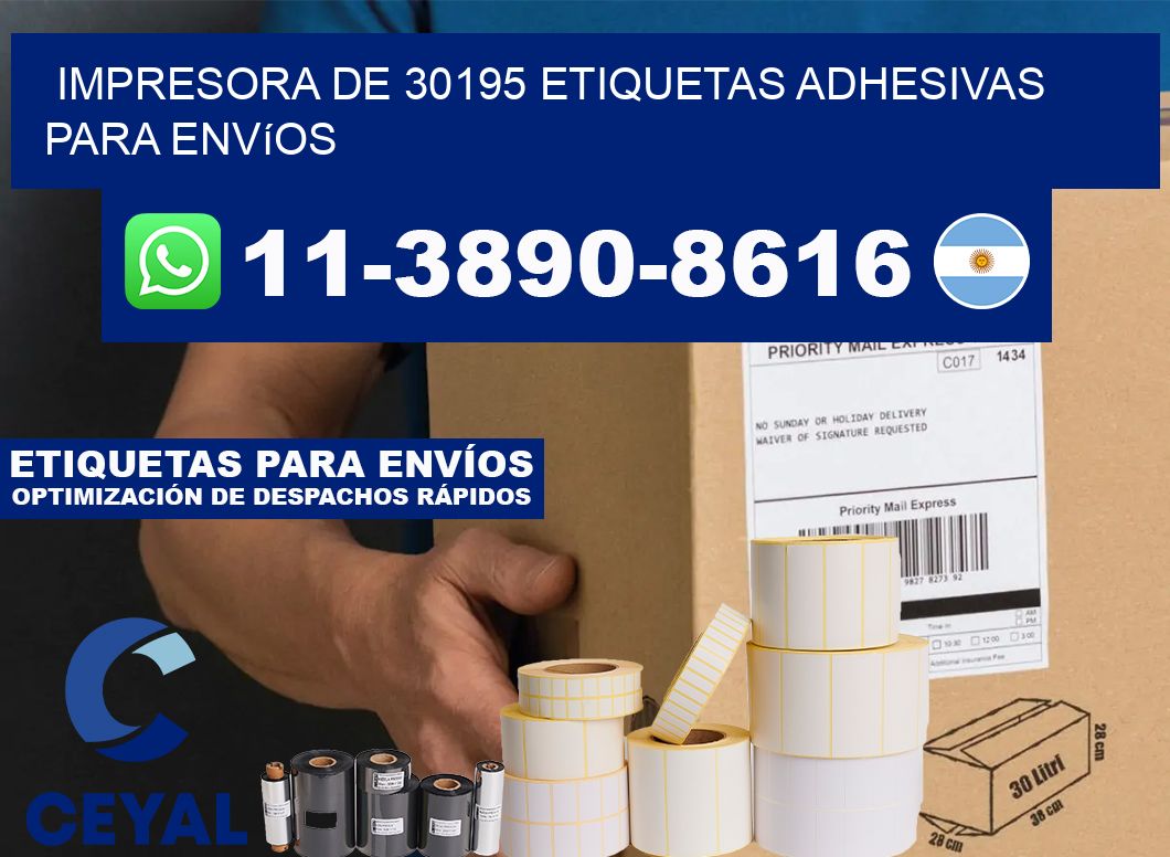 impresora de 30195 etiquetas adhesivas para envíos