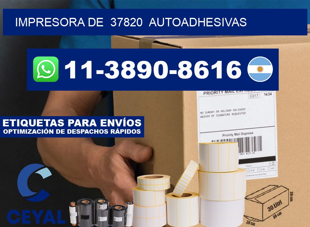 impresora de  37820  autoadhesivas
