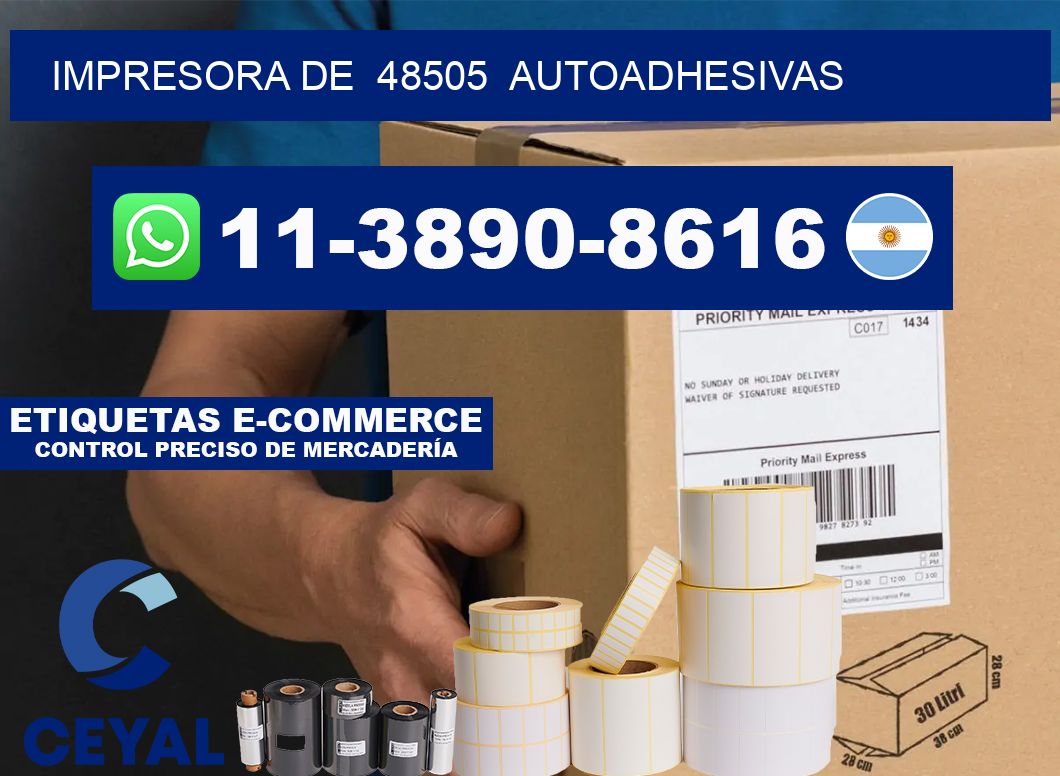impresora de 48505 autoadhesivas