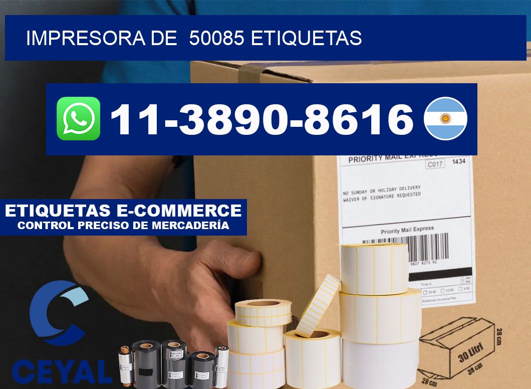 impresora de  50085 etiquetas