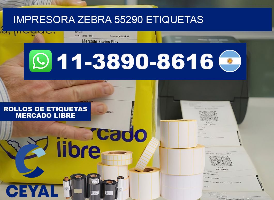 impresora zebra 55290 etiquetas