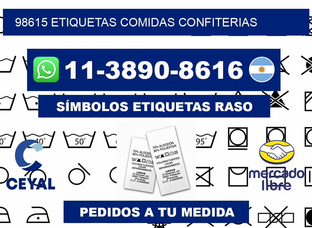 98615 etiquetas comidas confiterias