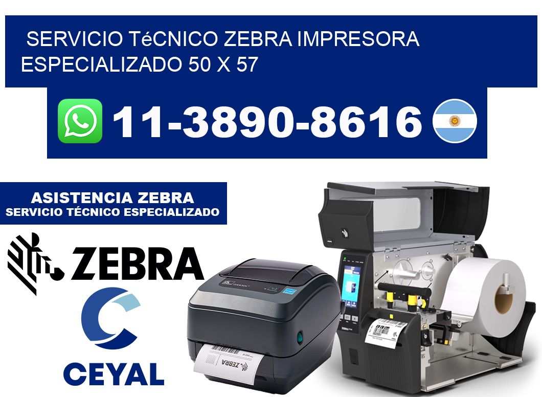 Servicio Técnico Zebra Impresora Especializado 50 x 57