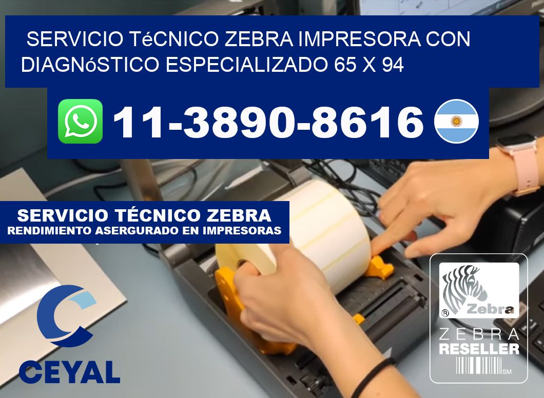 Servicio Técnico Zebra Impresora con Diagnóstico Especializado 65 x 94