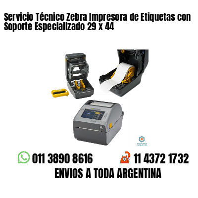Servicio Técnico Zebra Impresora de Etiquetas con Soporte Especializado 29 x 44