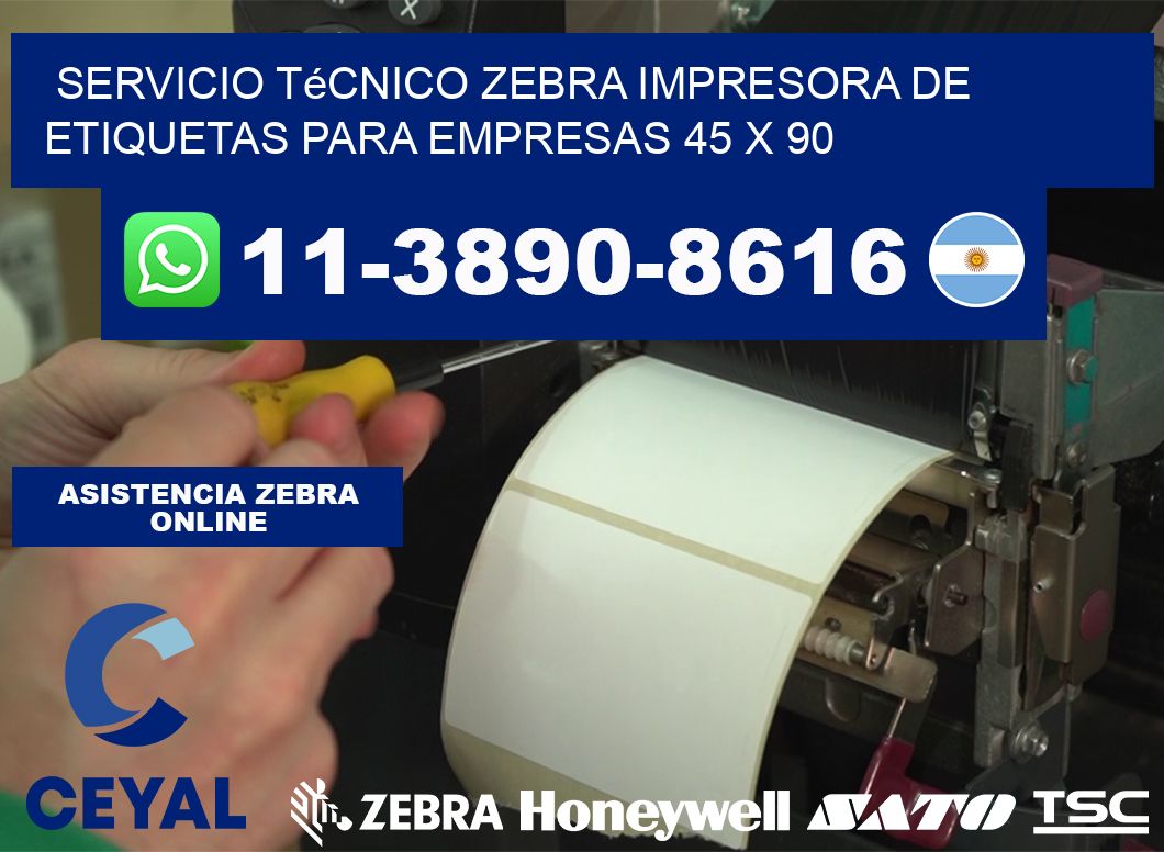 Servicio Técnico Zebra Impresora de Etiquetas para Empresas 45 x 90