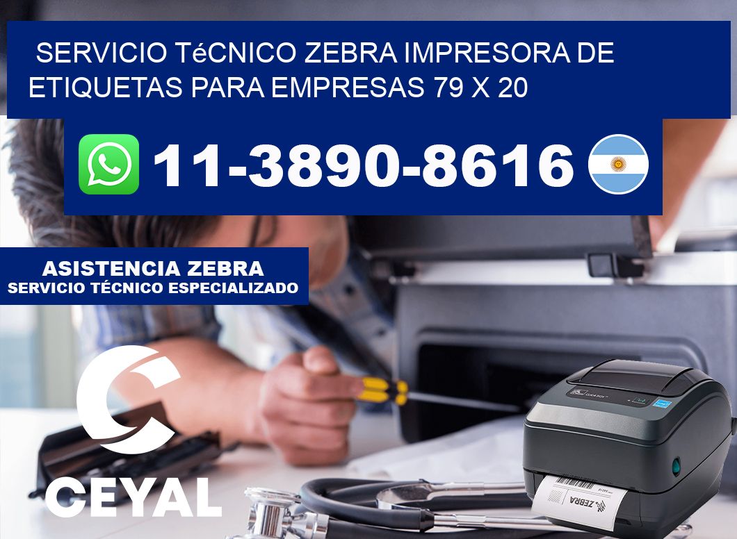 Servicio Técnico Zebra Impresora de Etiquetas para Empresas 79 x 20