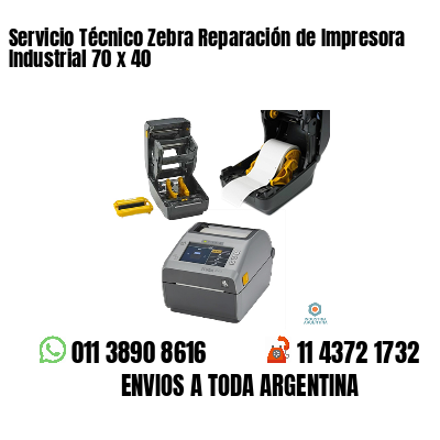 Servicio Técnico Zebra Reparación de Impresora Industrial 70 x 40