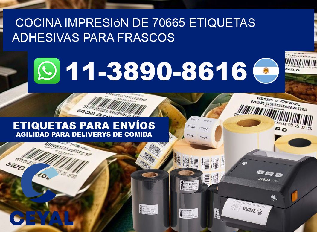 cocina impresión de 70665 etiquetas adhesivas para frascos