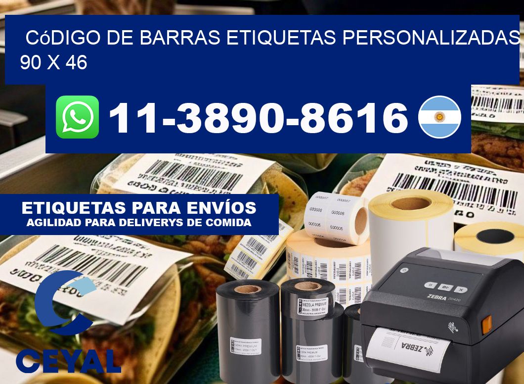 código de barras etiquetas personalizadas 90 x 46