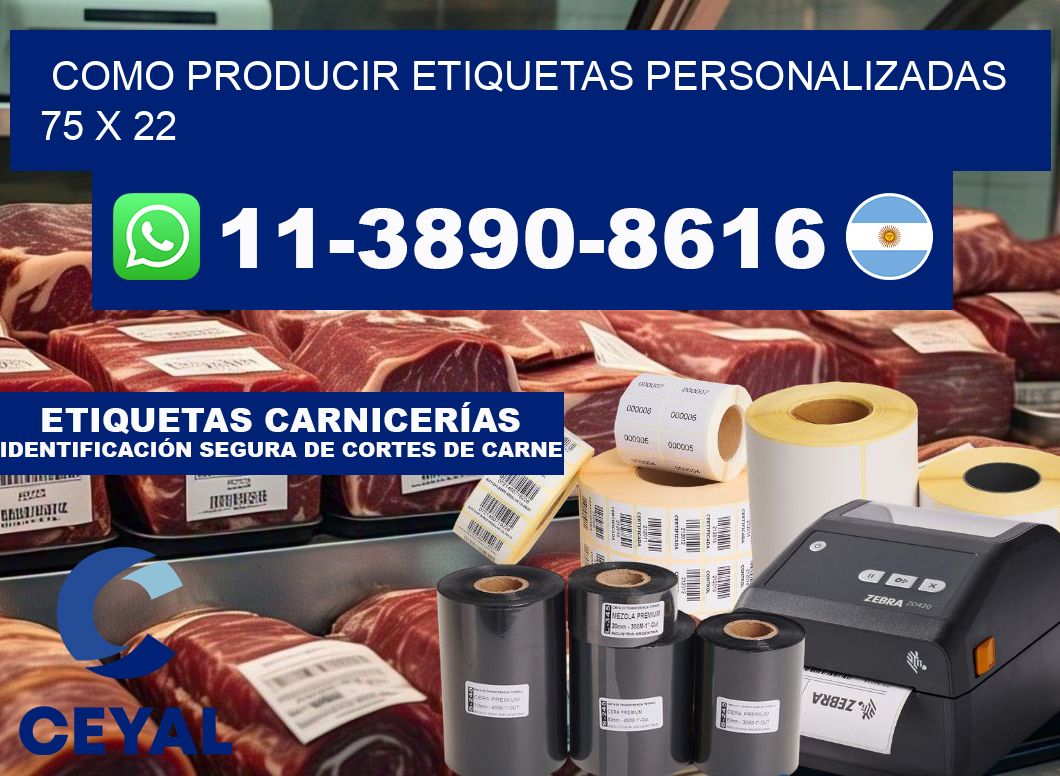 como producir etiquetas personalizadas 75 x 22