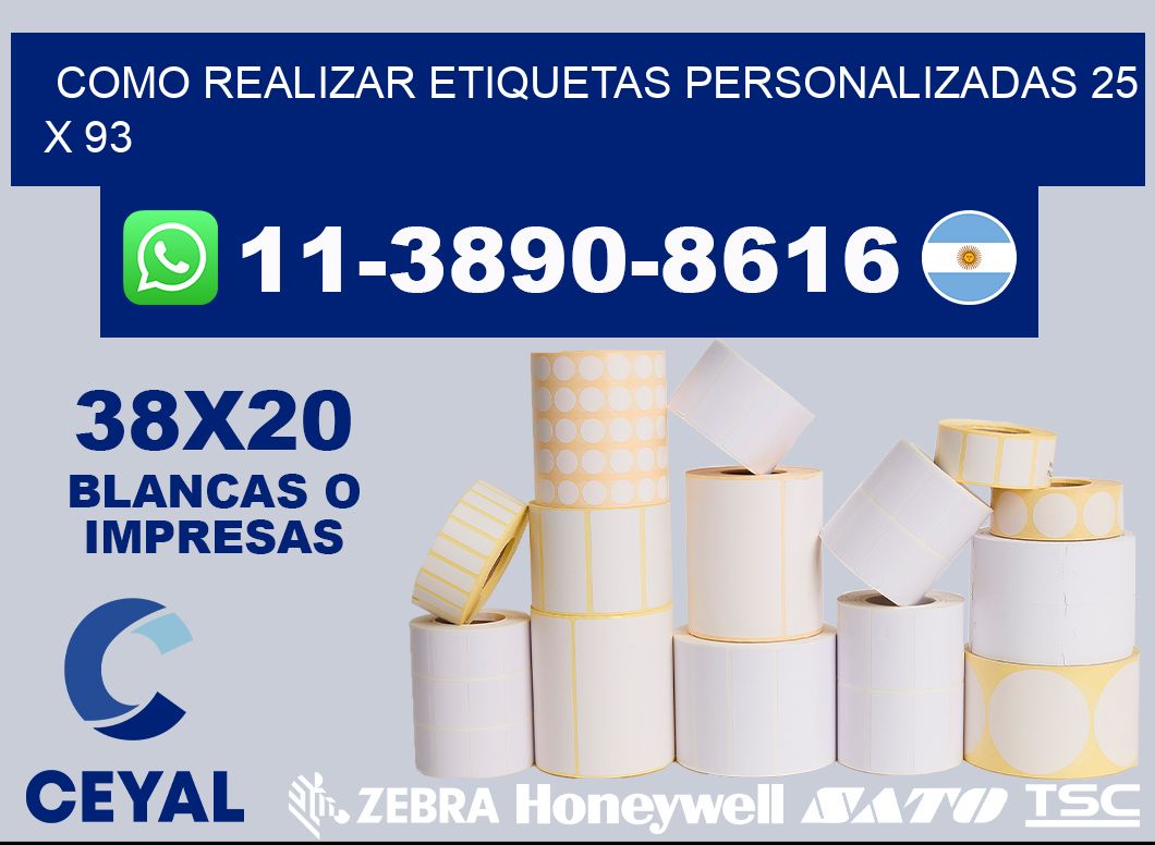 como realizar etiquetas personalizadas 25 x 93
