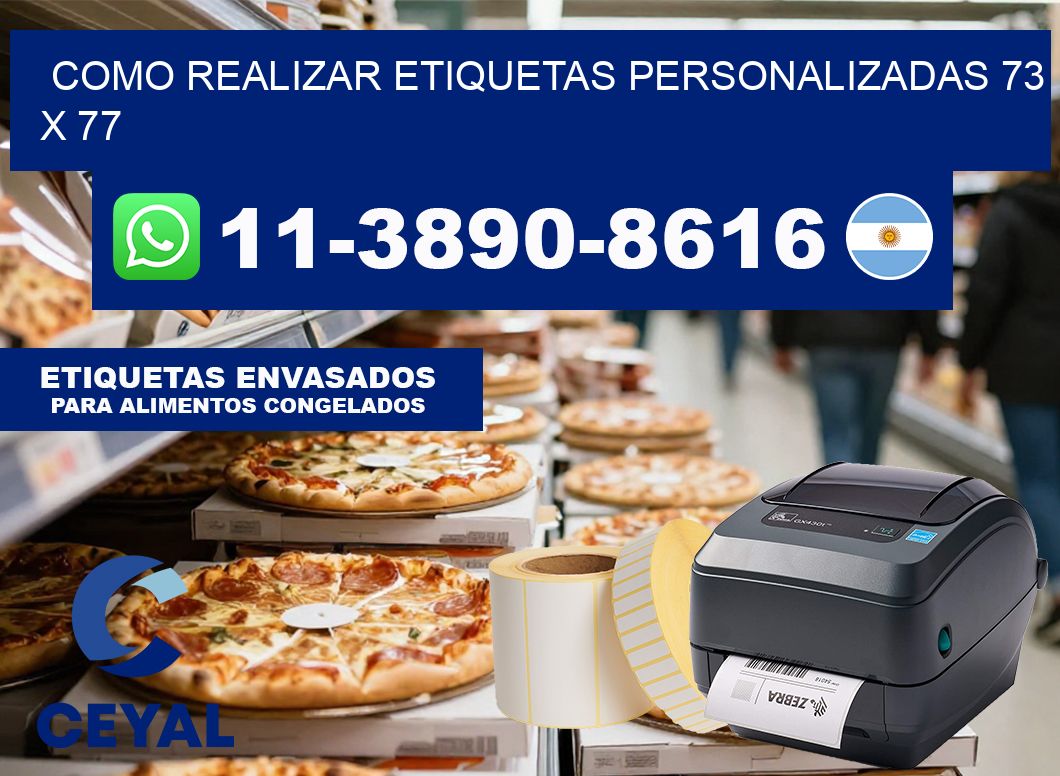 como realizar etiquetas personalizadas 73 x 77