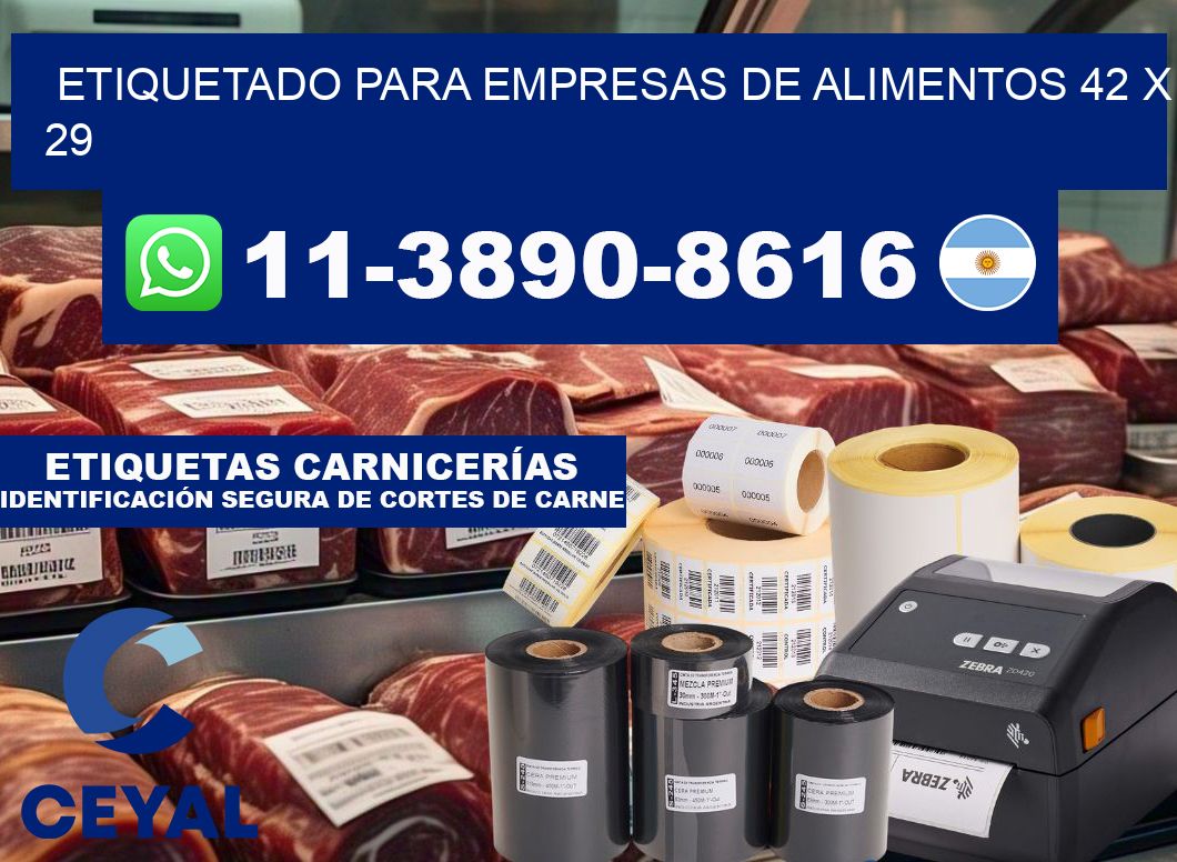 etiquetado para empresas de alimentos 42 x 29