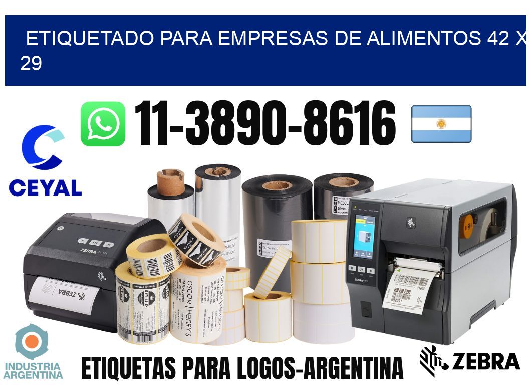 etiquetado para empresas de alimentos 42 x 29